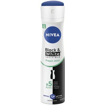 NIVEA INV BLCK&WHT FRESH MIST AERO 150ML