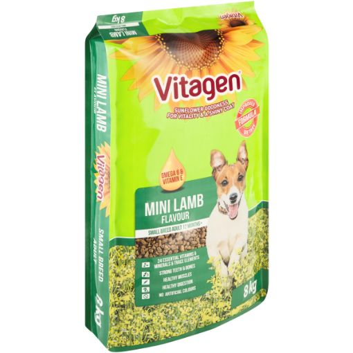 VITAGEN DOG FOOD DRY DOG MINI LAMB 8KG