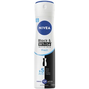 NIVEA BLACK&WHITE DEOD PURE FEMALE 150ML