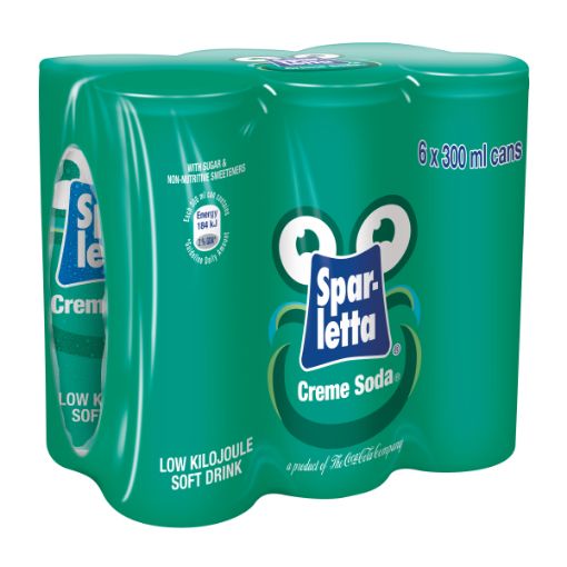 SPARLETTA CREME SODA CAN 300ML x 6
