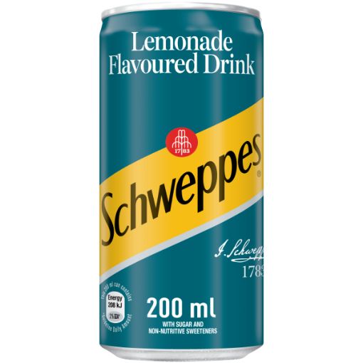 SCHWEPPES LEMONADE CAN 200ML