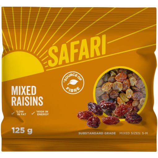 SAFARI MIXED RAISINS 125G