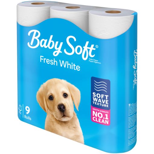 BABY SOFT T/PAPER WHITE 2PLY