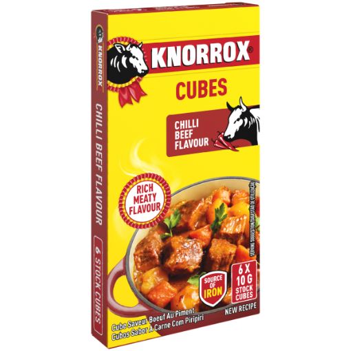 KNORROX STOCK CUBES STCK CUBES CHILLI BEEF