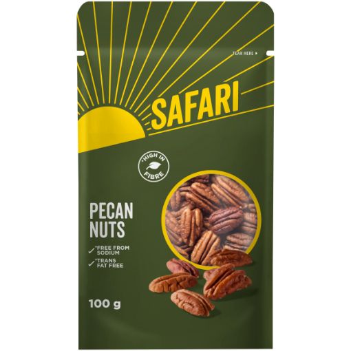 SAFARI SHELLED PECANS 100G