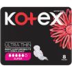 KOTEX PADS ULTA THIN  BLACK SUP+WINGS