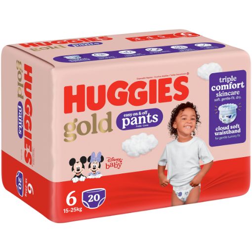 HUGGIES DIAPERS GOLD PANTS CP S6