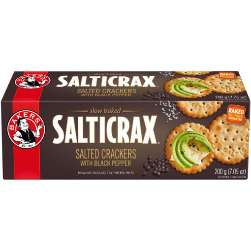 BAKERS SALTICRAX BLACK PEPPER 200G