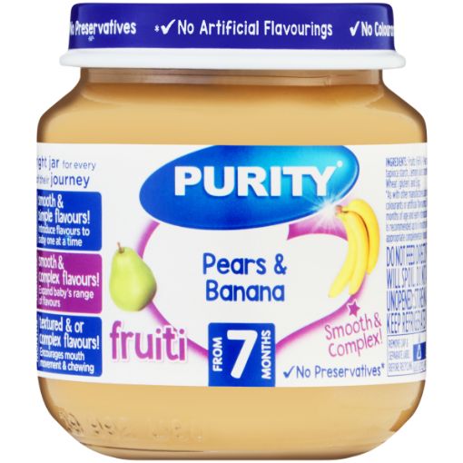 PURITY 2ND FOOD PEAR&BAN DEL 125ML