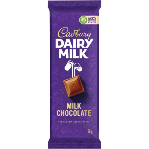 CADBURY DAIRY MILK CHOC SLAB 80G