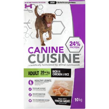 CANINE CUISINE ADULT LRG CHICK&RICE 10KG