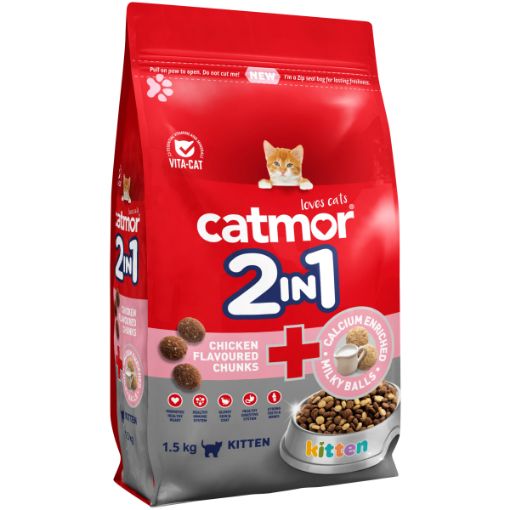 CATMOR CAT FOOD KITTEN CHUNKS 2IN1 C 1.75KG