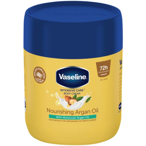 VASELINE B/CRM NOURISH ARGAN OIL 400ML