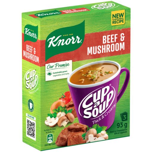 KNORR CUP SOUP CUP A SOUP TH&CRM BEEF&MUS