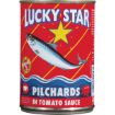 LUCKY STAR PILCHARDS IN TOM/SCE 400G