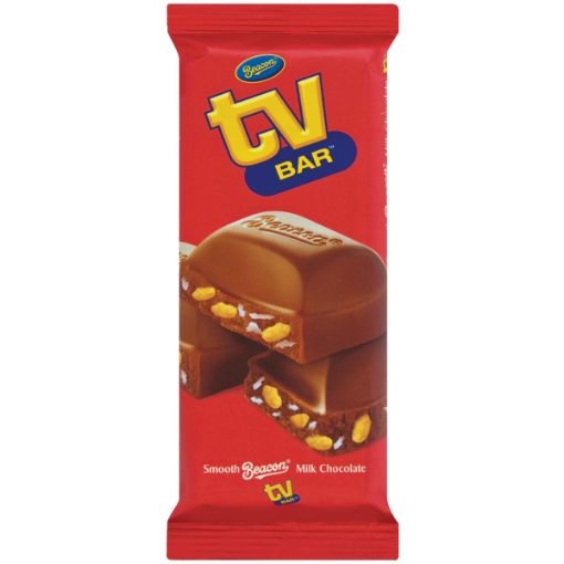 BEACON TV BAR CHOC SLAB MILK 80G