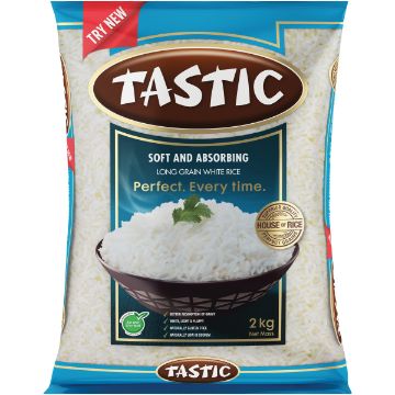 TASTIC RICE LONG GRAIN WHITE  S&ABSOR 2KG