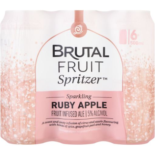BRUTAL FRUIT RUBY APPLE CAN 500ML x 6