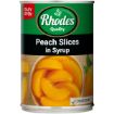 RHODES PEACH SLICES IN SYRUP 410G