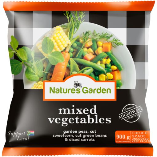NATURES GARDEN FRZN VEG MIXED VEG 900G