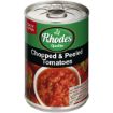 RHODES TOMATOES CHOPPED&PEELED 410G