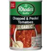 RHODES CHOPPED PEELED TOM W GARLIC 410G