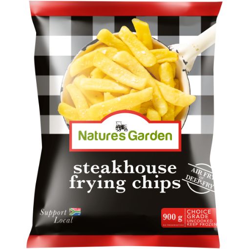 NATURES GARDEN STEAKHOUSE CHIPS 900GR