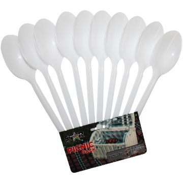 PLASTIC PACKAGING PICNIC D/SPOONS