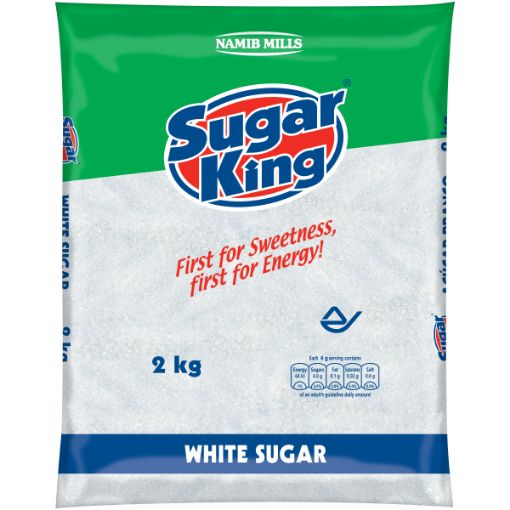 SUGAR KING SUGAR WHITE PLASTIC 2KG