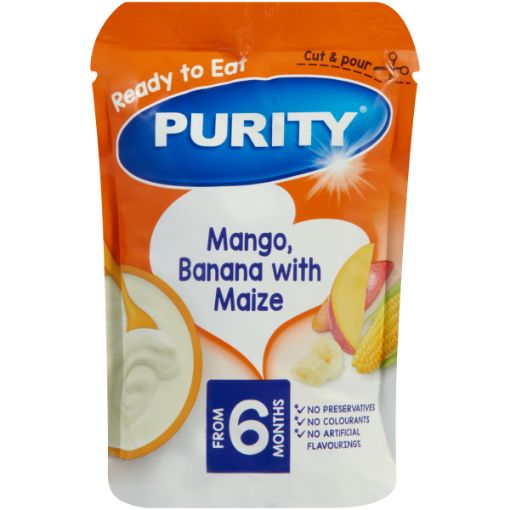 PURITY PUREED B/FOOD MANGO&BAN MAIZE100G