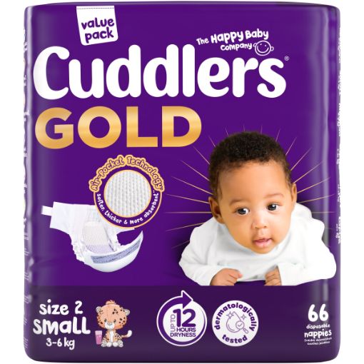 CUDDLERS GOLD GOLD DIAPERS VP NEWBORN S2 66EA