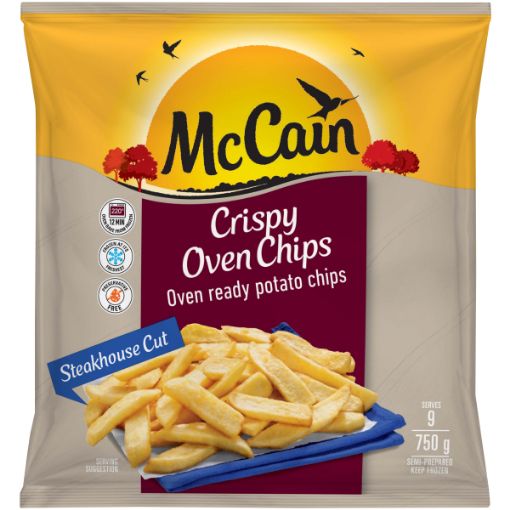 MCCAIN CRSP O/CHIPS STEAKHOUSE CUT 750G