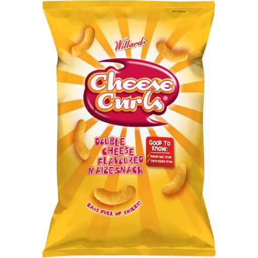 WILLARDS CHIPS CHEESE CURLS 90G