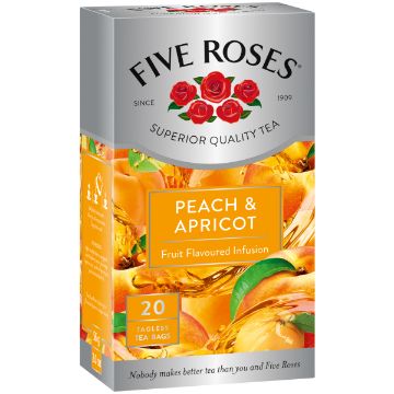 FIVE ROSES TEA FRUIT PEACH&APRICOT T/L
