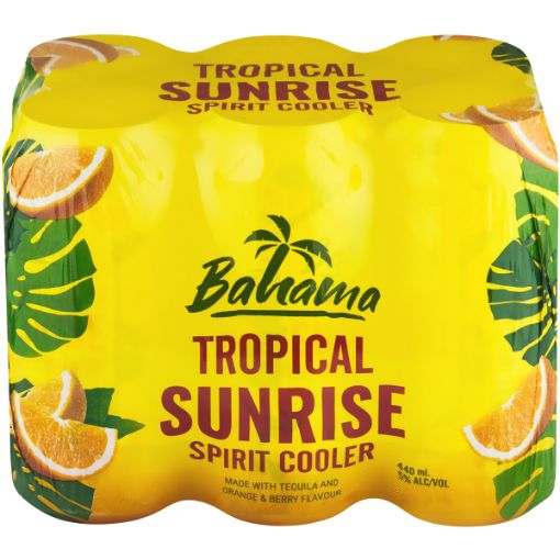 BAHAMA TEQUILA SUNRISE S/COOLER 440ML x 6