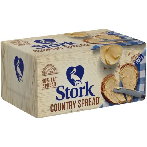 STORK 40% FAT SPREAD COUNTRY BRICK 500G