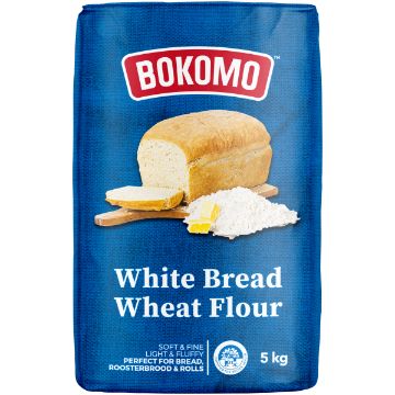 BOKOMO WHITE BREAD WHEAT FLOUR 5KG