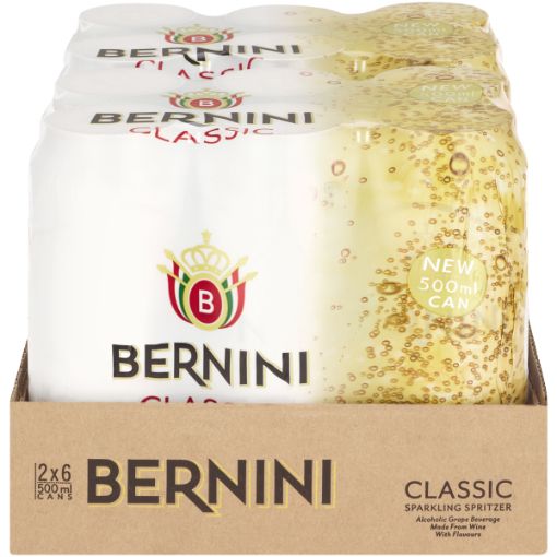 BERNINI CLASSIC CANS 500ML x 12