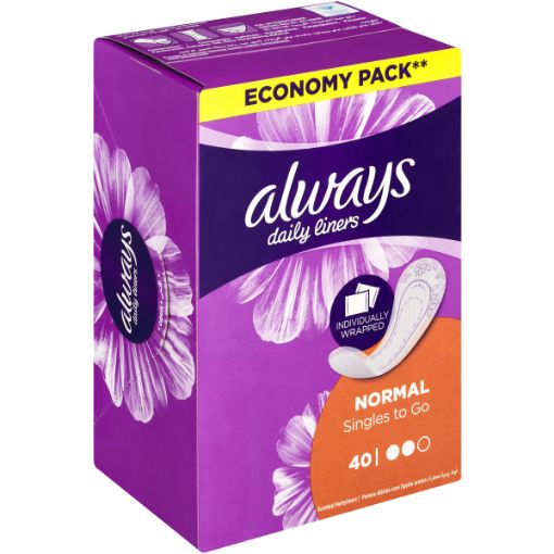 ALWAYS PANTY LINERS REGULAR WRAPPED