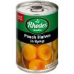 RHODES PEACH HALVES IN SYRUP 410G