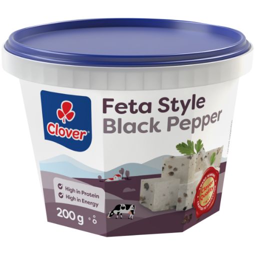 CLOVER TRADITION FETA PEPPER 200G