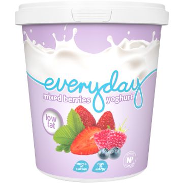 EVERYDAY LOW FAT YOGHURT MIXED BERRY 6X1KG