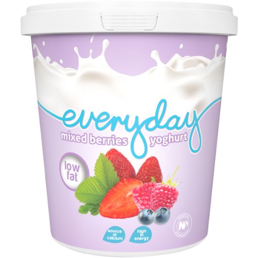 EVERYDAY LOW FAT YOGHURT MIXED BERRY 6X1KG