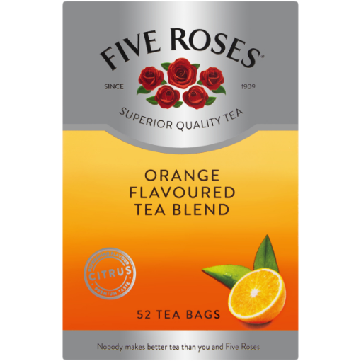 FIVE ROSES TEA ORANGE FLAVOUR  1 x 50`S